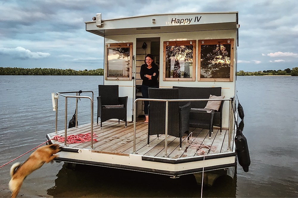 Hausboot Hund Urlaub Holland 003