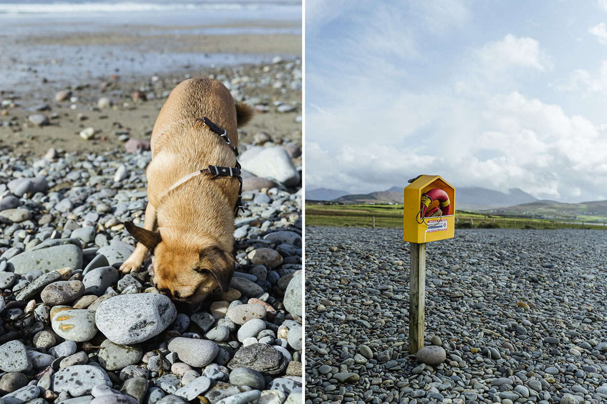 Ausflug mit Hund Irland Mayo Carrowniskey Beach 