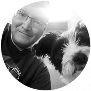 Gassiexperte Klaus mit Flecki