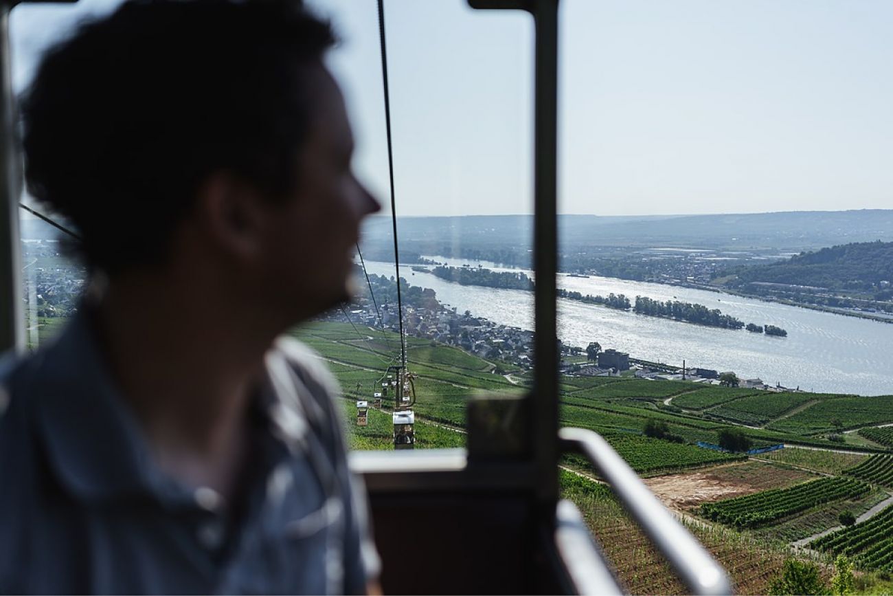Rund um den Rhein - Seilbahnfahrt mit Hund