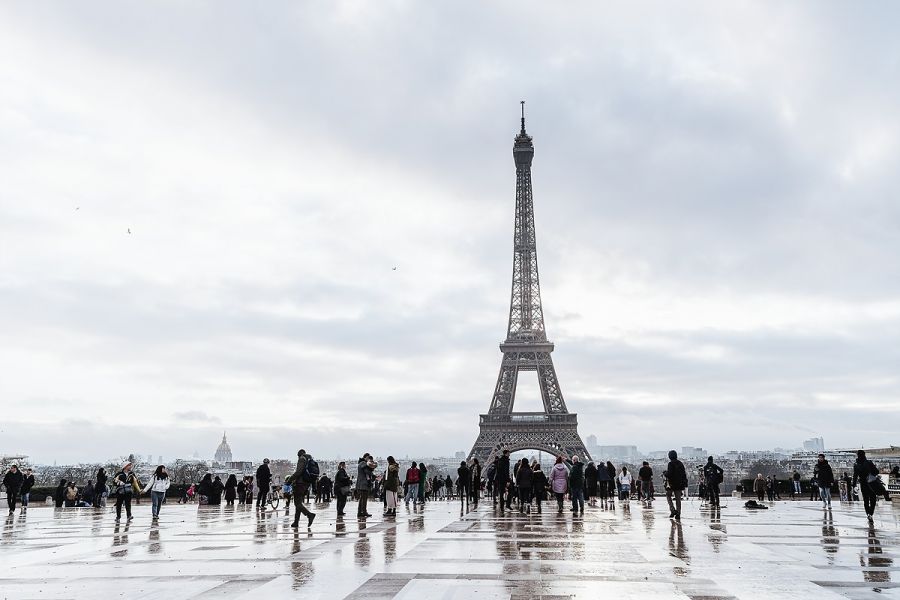 Paris mit Hund: Spaziergang am Eifelturm